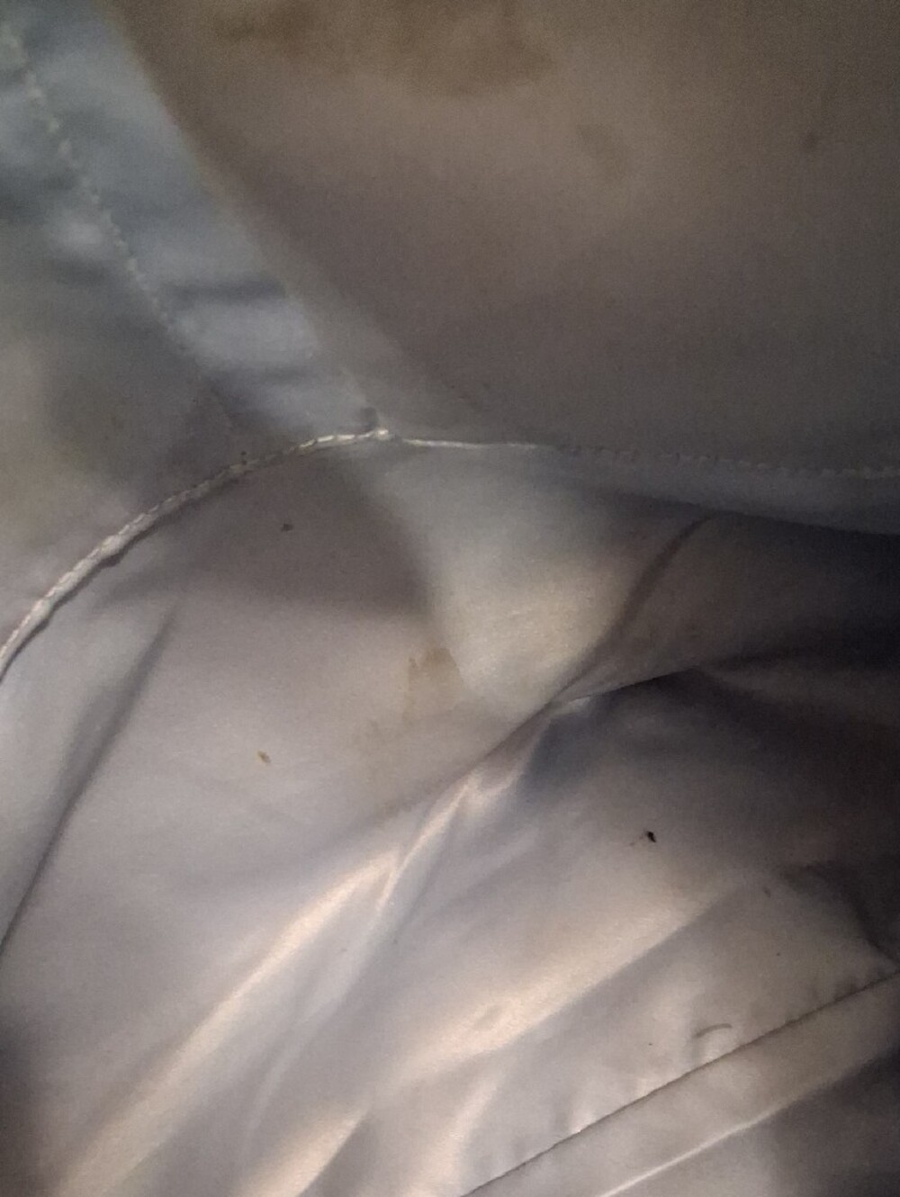 Coach Poppy 18342 Pop C Metallic Graffiti Glam Tote Bag Khaki/Silver Flawed - Picture 6 of 8